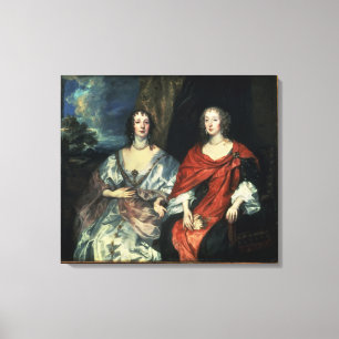 A. Dalkieth und Lady Kirk, 1640 Leinwanddruck