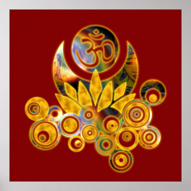 A_darkred, Om Lotus Poster (Vorne)