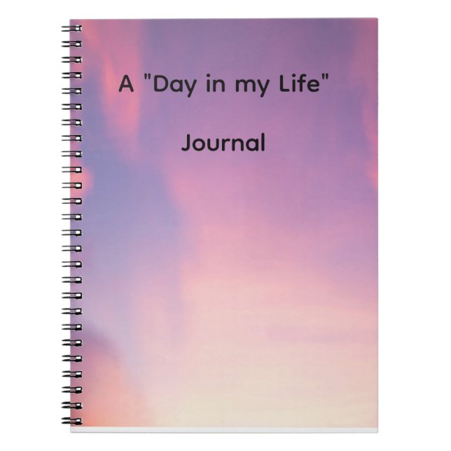 A Day in my Life Journal; Notizblock (Vorderseite)