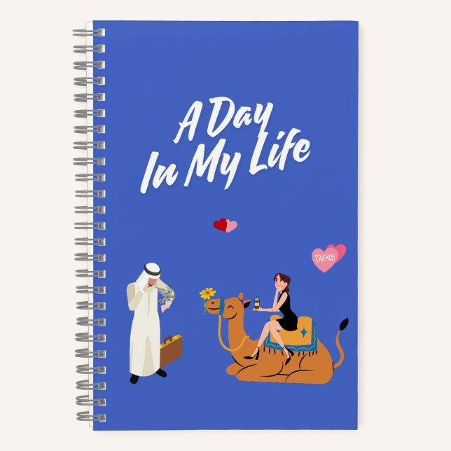 A Day In My Life Notizbuch (Vorderseite)