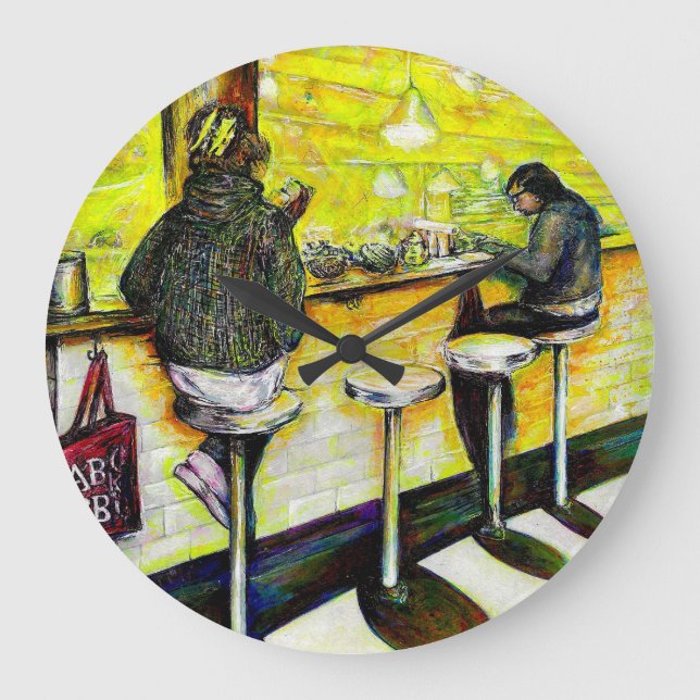 A Day Off from Crazy Große Wanduhr (Vorderseite)