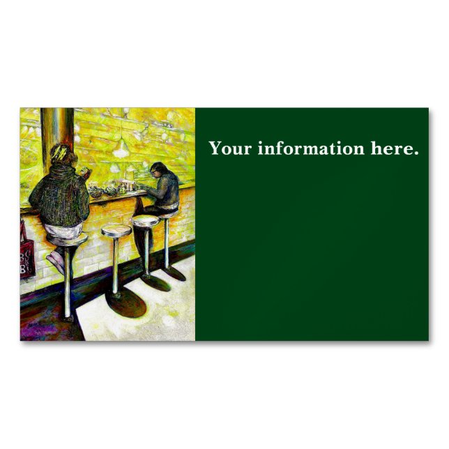 A Day Off from Crazy Magnetische Visitenkarte (Vorderseite)