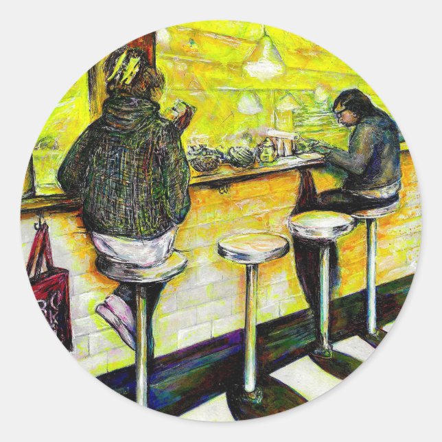 A Day Off from Crazy Runder Aufkleber (Vorderseite)