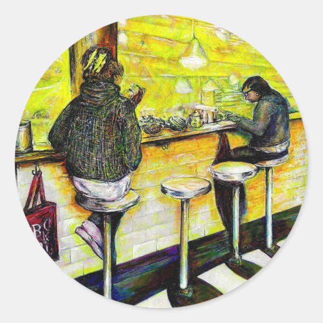 A Day Off from Crazy Runder Aufkleber (Vorderseite)