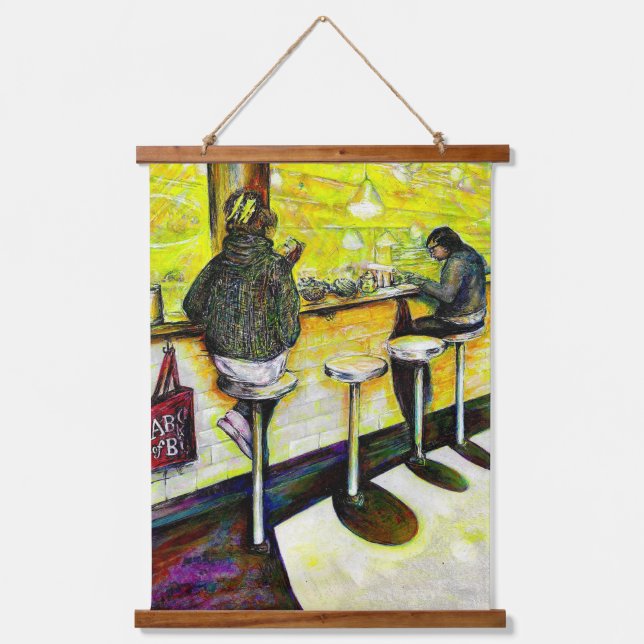 A Day Off from Crazy Wandteppich Mit Holzrahmen (Vorderseite)