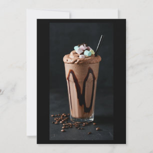 a delicious chocolate milkshake einladung
