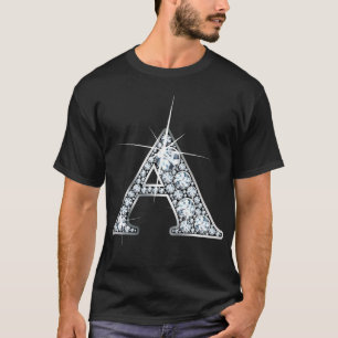 "A" Diamond Blende Print T - Shirt