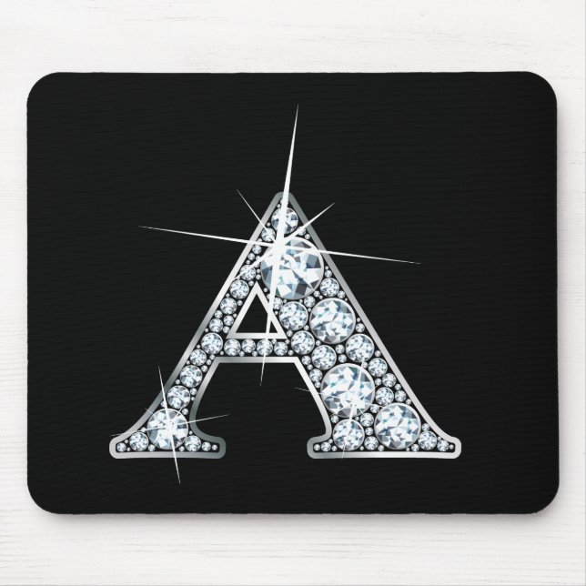 "A" Diamond Bling Mousepad (Vorne)