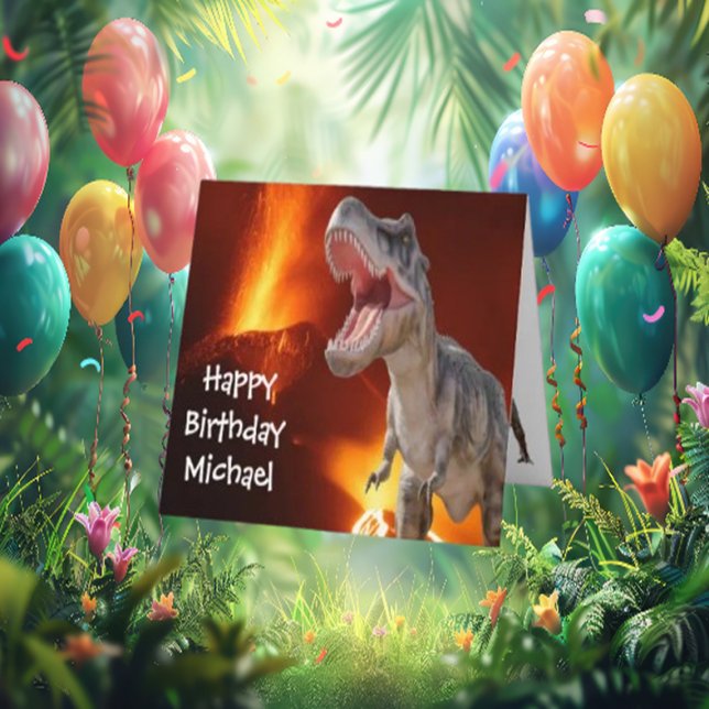 A Dino-Mite Birthday Karte (celebrate a birthday with such an incredible theme—DINOSAURS!)