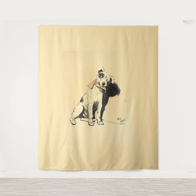 A Dog Day Pl 02 (1902) Cecil Charles Windsor Wandteppich (Vorderseite)