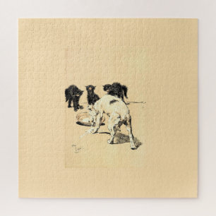 A Dog Day Pl 03 (1902) Cecil Charles Tapestry Puzzle
