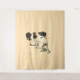 A Dog Day Pl 03 (1902) Cecil Charles Tapestry Wandteppich