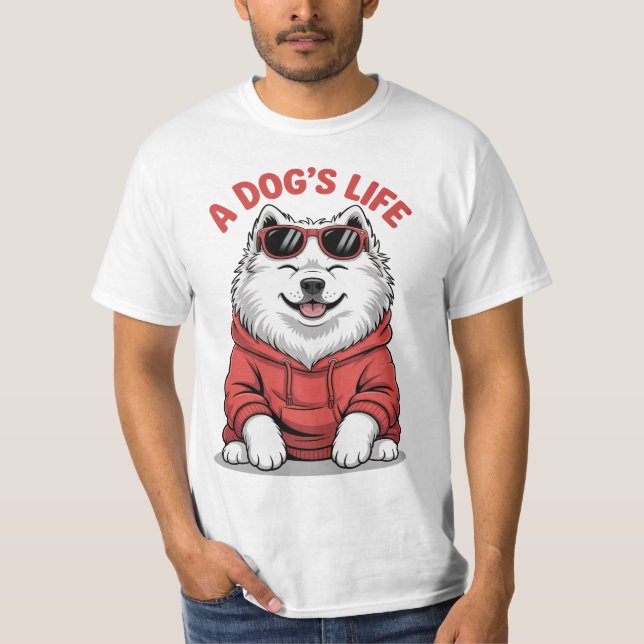 A Dogs Life Cute Funny T-Shirt Gift For Him Her Ma (Vorderseite)
