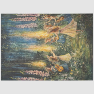 A Dreamy Foxhandschuhe Serie Design #6 Seidenpapier
