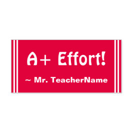 "A+ Effort!" + Briefmarke für Kautschuk-Sonderpäda Permastempel