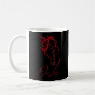 A Er für Pferdereiten Reitpferd mit Liebe für HO Kaffeetasse