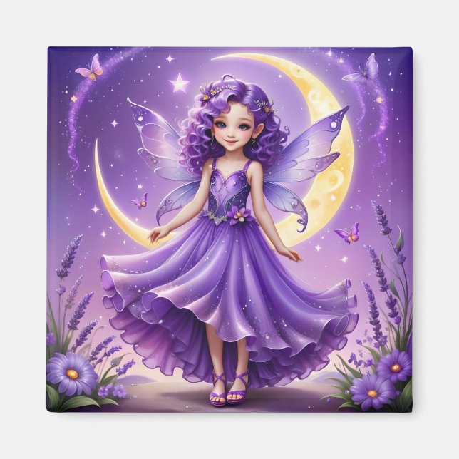 A Fairy - Lila Magnet (Vorne)