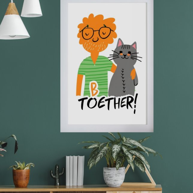 A Feline Friend Poster (Wohnzimmer 1)