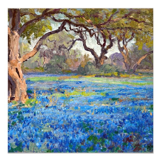 A Field of Bluebonnets at Alamo Heights, 1919, Fotodruck (Vorne)