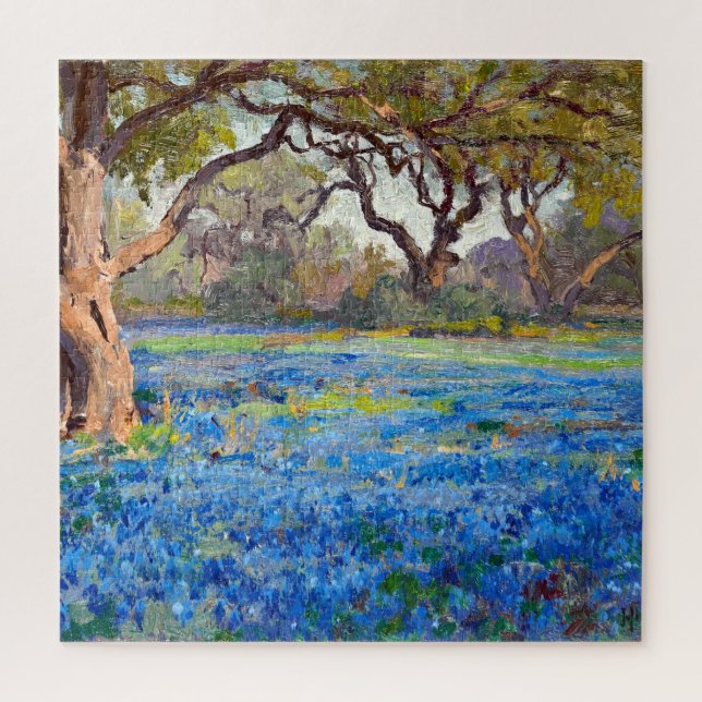 A Field of Bluebonnets at Alamo Heights, 1919, Puzzle (Vertikal)