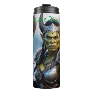 A Fierce Orc Warrior Queen Thermosbecher