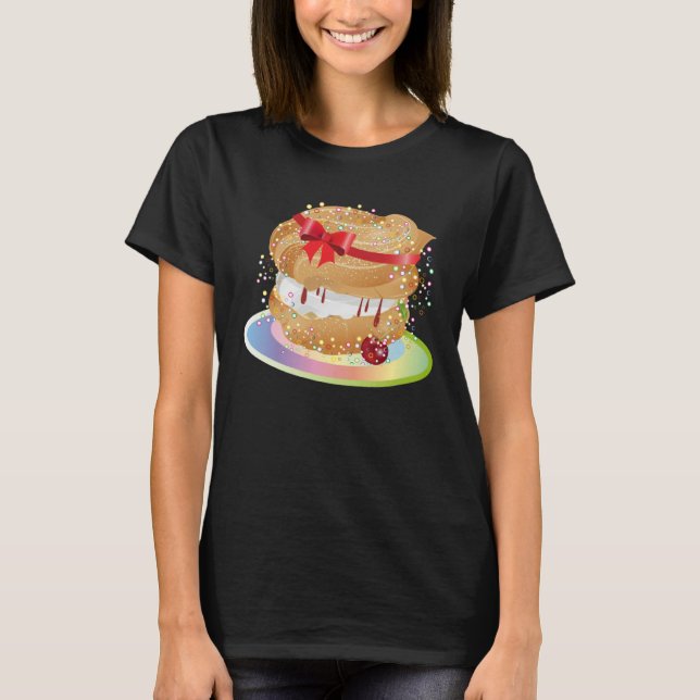 A filled wind bag with  bow illustration T-Shirt (Vorderseite)