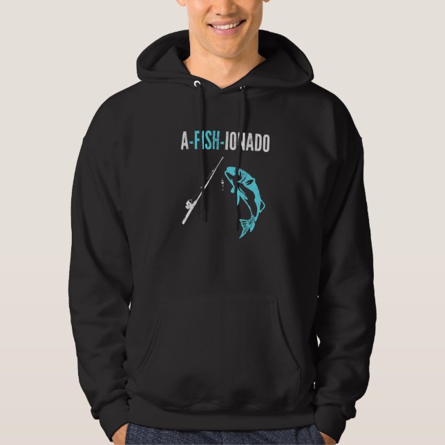 A Fish Ionado Fishing Christmas Birthday Fisherman Hoodie (Vorderseite)