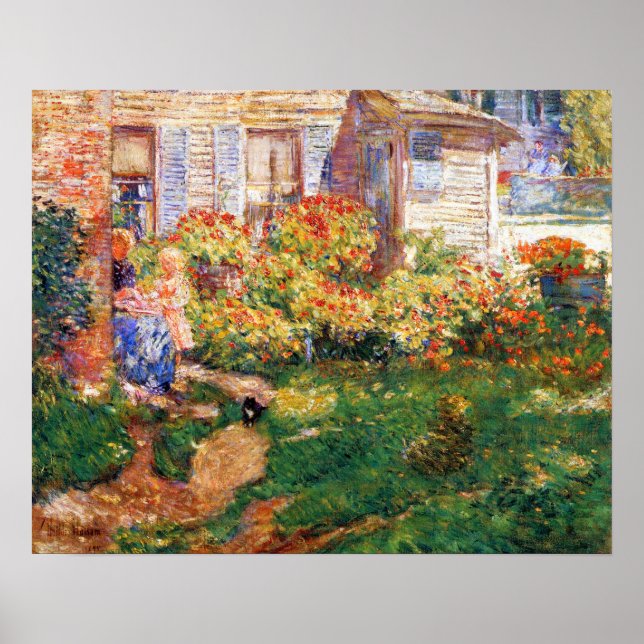 A Fisherman's Hütte von Frederick Childe Hassam Poster (Vorne)