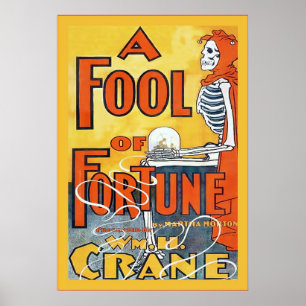 A Fool Of Fortune ~ Vintage Theatre Poster