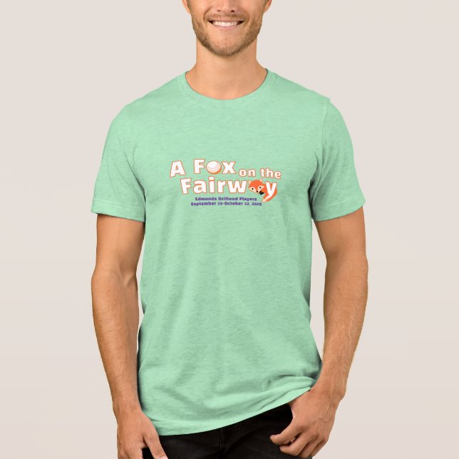 "A" Fox auf der Fairway - Herren - Grünes Shirt (Vorderseite)