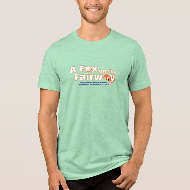 A Fox on the Fairway - Mens - Light Green Shirt (Vorderseite)