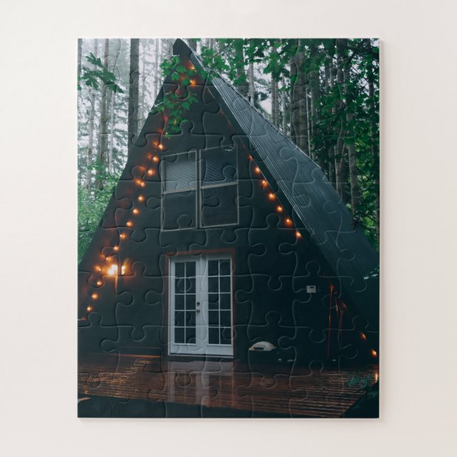 A FRAME CABIN CHRISTMAS PUZZLE (Vertikal)