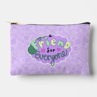 "A Friend for Everyone" Lavender Logo Zubehörtasche