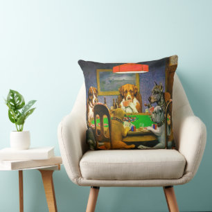 A Friend in Need Dogs Poker spielen Kissen