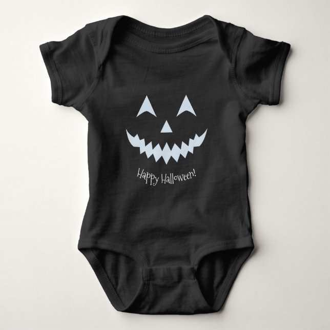 "A Friendly Face" Baby Bodysuit Strampler (Vorderseite)