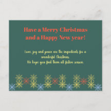 a Frohe Weihnachten und ein Happy New Year Card v1