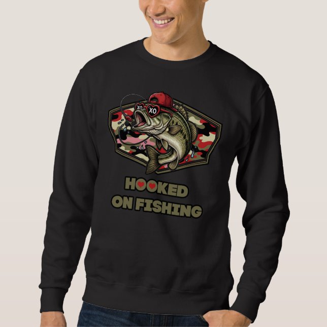 A fun and bold illustration of a cool bass sweatshirt (Vorderseite)