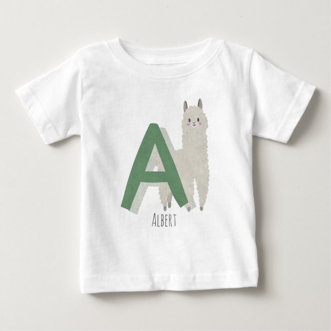 A für Alpaca Baby T-shirt (Vorderseite)