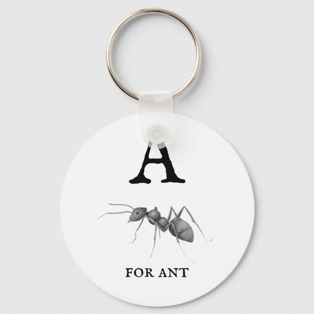 ‚A‘ für Ant Schlüsselanhänger (Vorderseite)