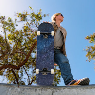 A galaxy of stars in the night Cute Skateboard