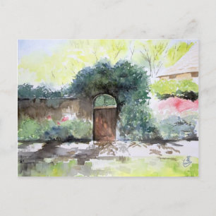 A Gate - Englisch House Anwesen, Ann Arbor MI Postkarte