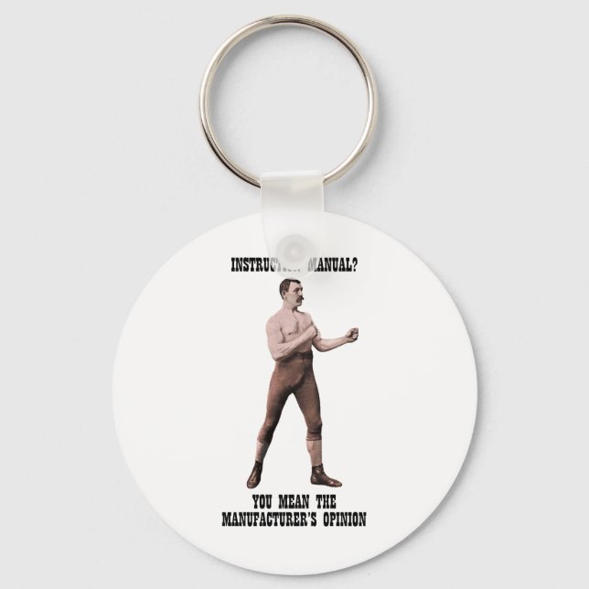 A Genuine Overly Manly Man Schlüsselanhänger (Vorderseite)