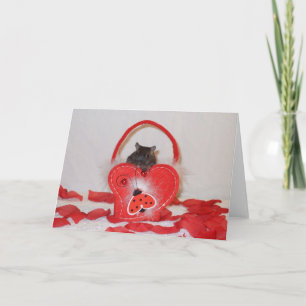 A gerbil valentine's card feiertagskarte
