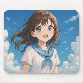 A Girl under the Summer Sky Mousepad