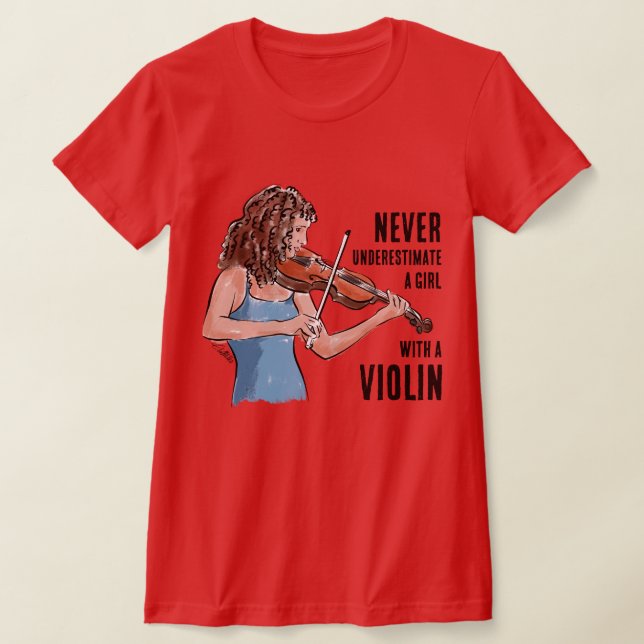 A Girl with a Violin T-Shirt (Ablage )