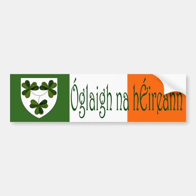 Ã"glaigh na hÃ Ireann Autoaufkleber (Vorne)