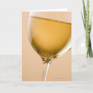 A glass of white wine karte