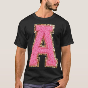 A - Glitzer mit Bubblegum-Leerzeichen-Klammern T-Shirt