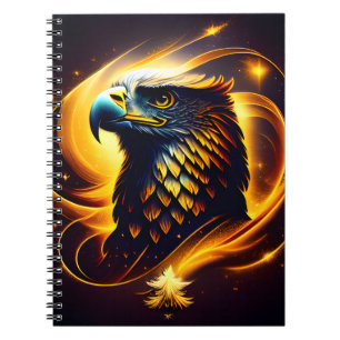A Gold Eagle Head Notizblock