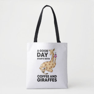 A Good Day Starts With Coffee & Giraffe Gift Funny